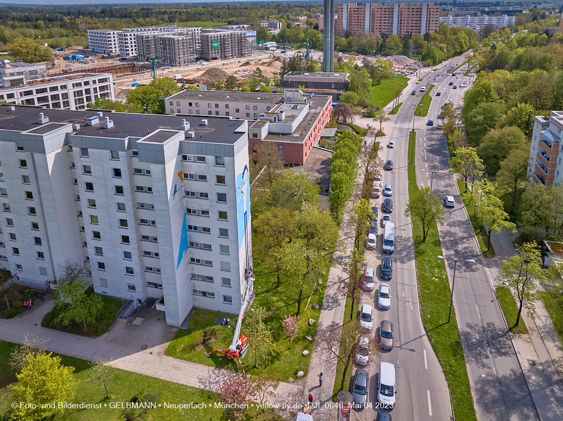 04.05.2023 - Graffiti am Karl-Marx-Ring 75 in Neuperlach